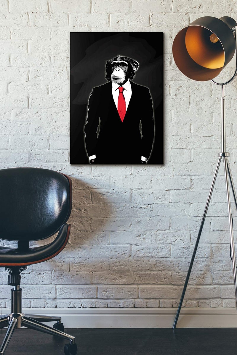 Cortesi Home CH-CA182643 "Domesticated Monkey" By Nicklaus Gustafson Gisele Canvas Wall Art, 18"X26", Black - Image 5